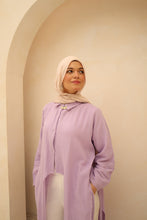 “Tie Me top” in Lilac