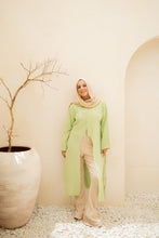 “Tie Me top” in green