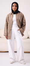 “Linen in Pants” in White