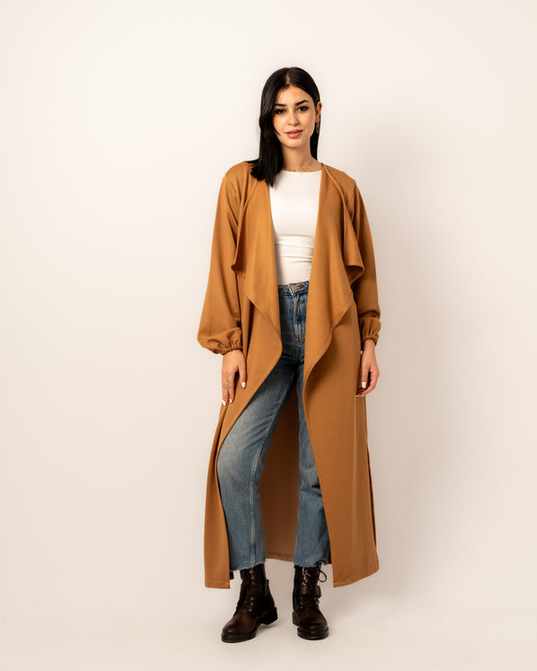 “Oura” Camel Cardigan