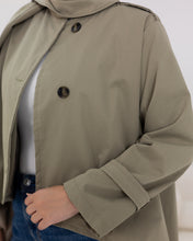 High-low”trench coat”