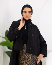 High-low “trench coat”