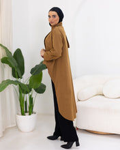 High-low “trench coat”