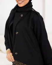 High-low “trench coat”