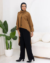 High-low “trench coat”