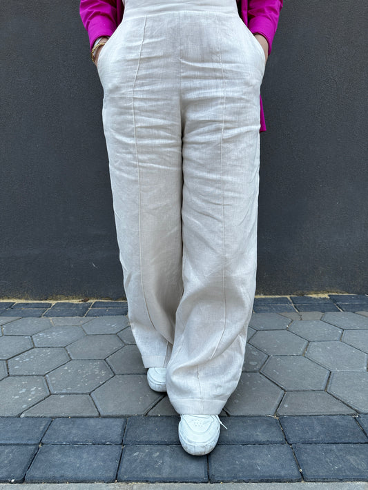 Linen Pants ‘in beige ‘