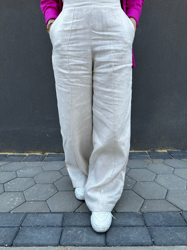 Linen Pants ‘in beige ‘