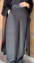 “Linen in Pants” in black
