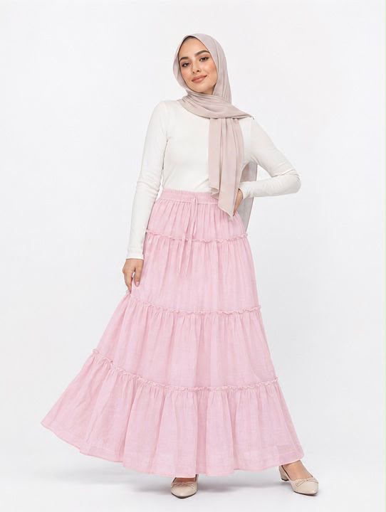Shinny Pink Skirt