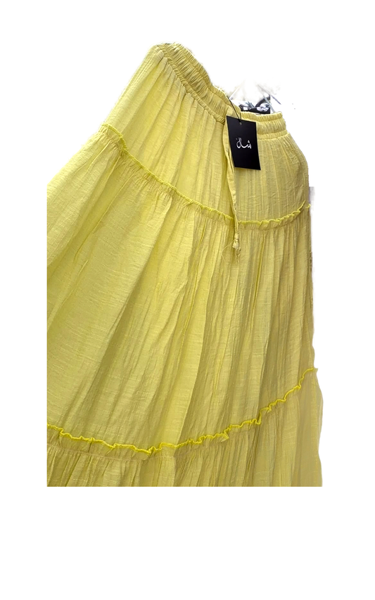 Shinny Yellow Skirt
